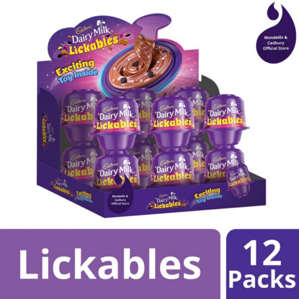 Cadbury Dairy Milk Lickables with Toys (20g x 12) Cadbury Dairy Milk Lickables with Toys (20g x 12)
