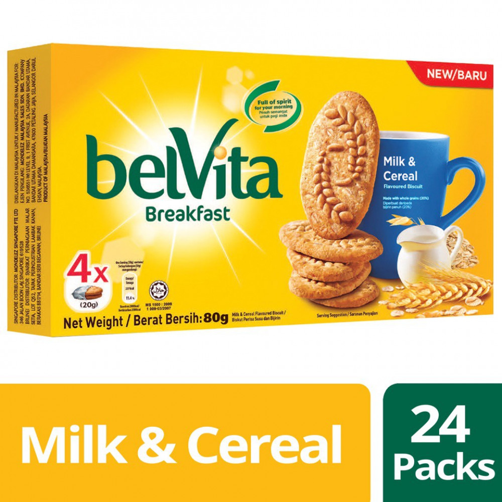 Belvita Breakfast Milk & Cereal (80g x 24 Bundle) Belvita Breakfast Milk & Cereal (80g x 24 Bundle)