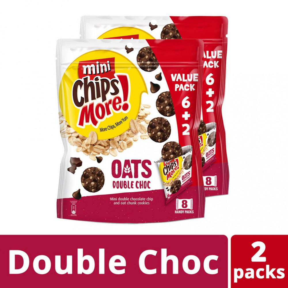 Chipsmore Oats Mini Handy 8 MultiPack - Double Choc (256g x 2) Chipsmore Oats Mini Handy 8 MultiPack - Double Choc (256g x 2)
