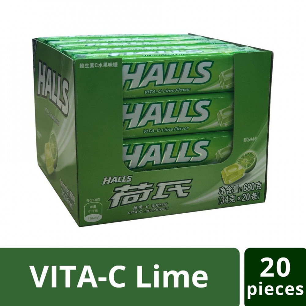 Halls Vita-C Lime (34g x 20) Halls Vita-C Lime (34g x 20)