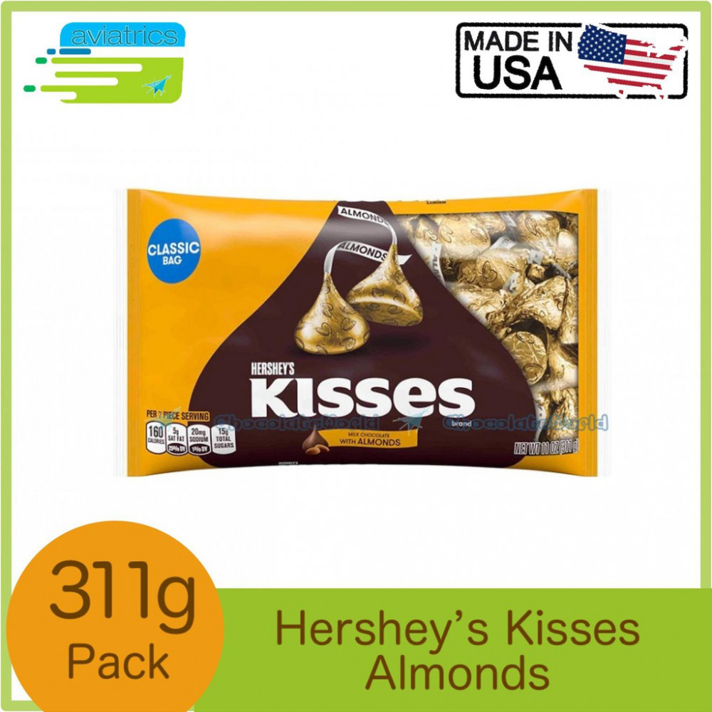 Hershey's Kisses with Almonds 311g (Made in USA) Hershey's Kisses with Almonds 311g (Made in USA)