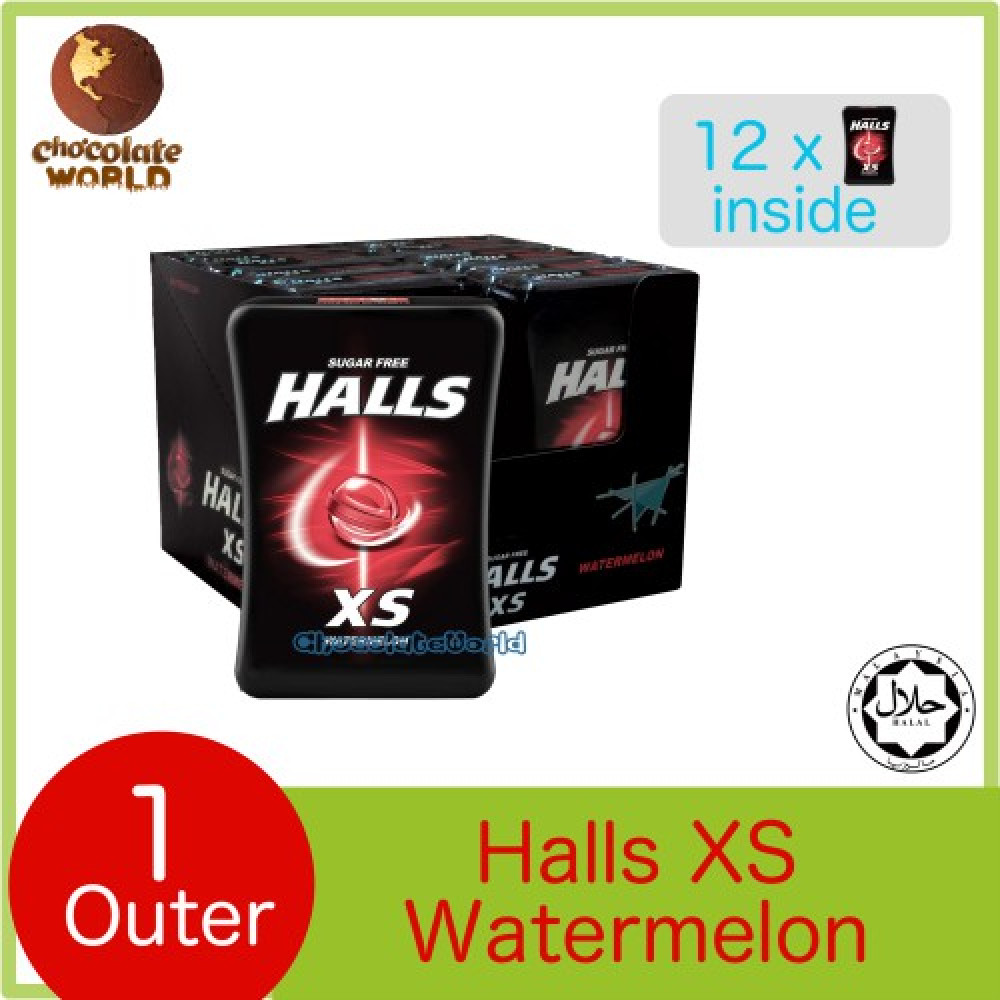 Halls XS Sugar Free Candy - Watermelon (25's x 12) Halls XS Sugar Free Candy - Watermelon (25's x 12)
