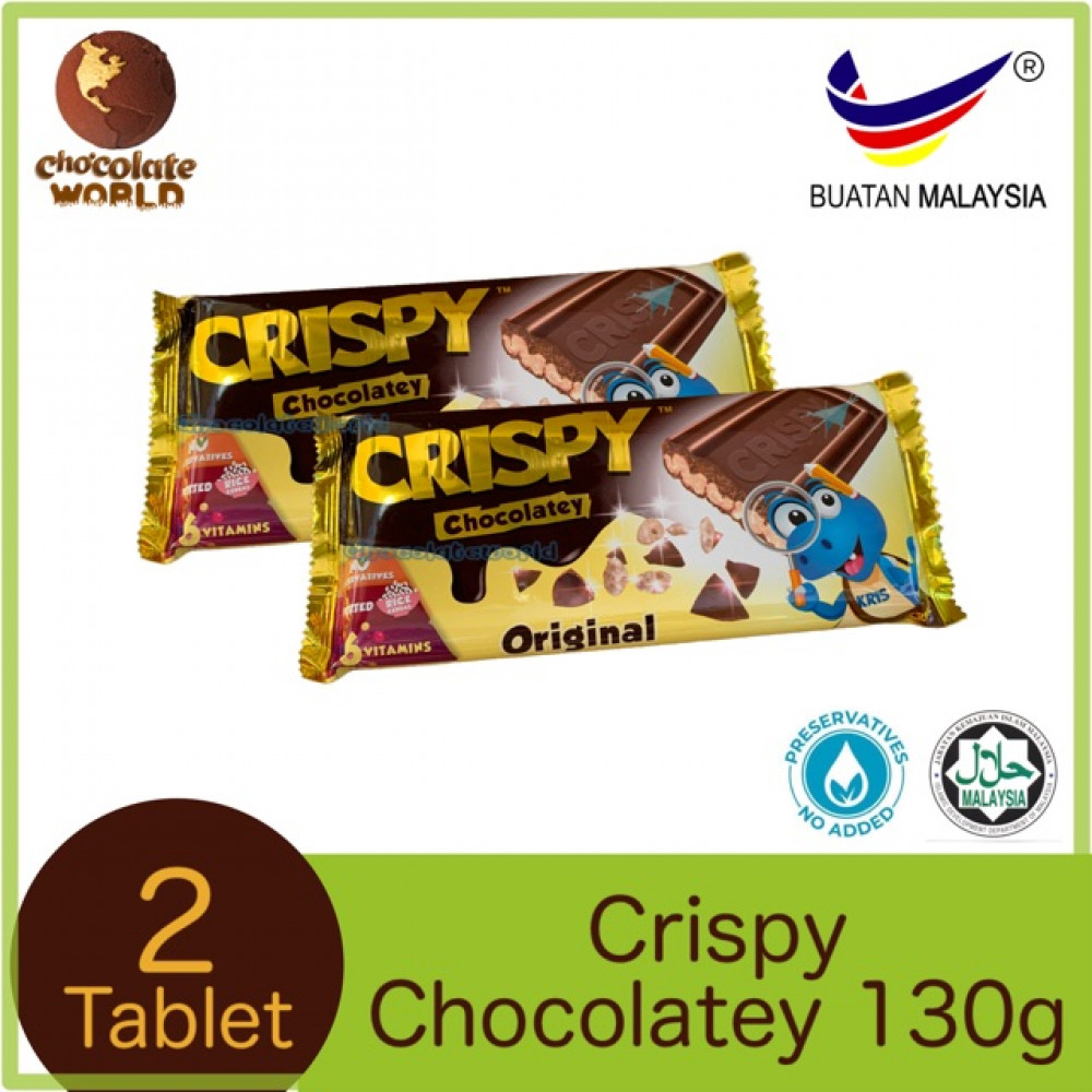 Crispy Chocolatey Original Milk Chocolate 130g x 2 Crispy Chocolatey Original Milk Chocolate 130g x 2