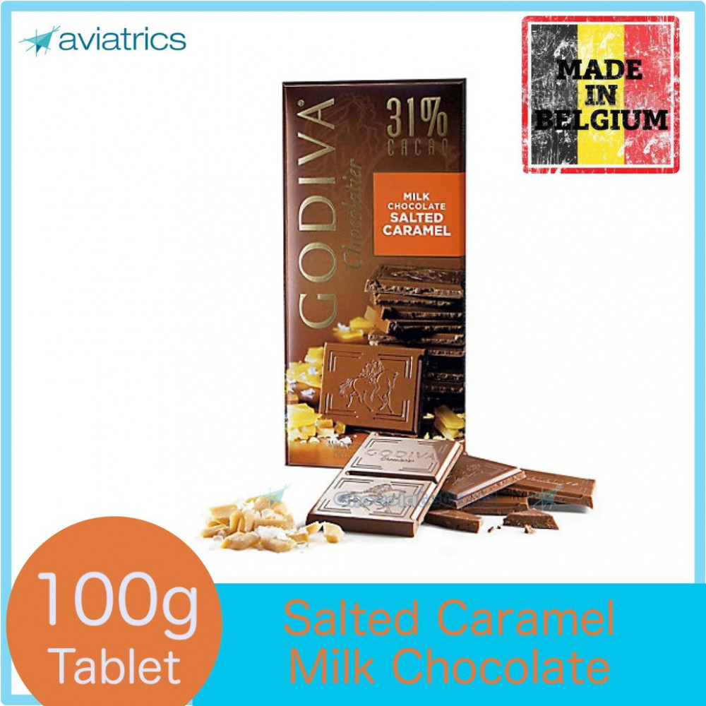 Godiva Chocolatier Salted Caramel Milk Chocolate 100g (Made in Belgium) Godiva Chocolatier Salted Caramel Milk Chocolate 100g (Made in Belgium)