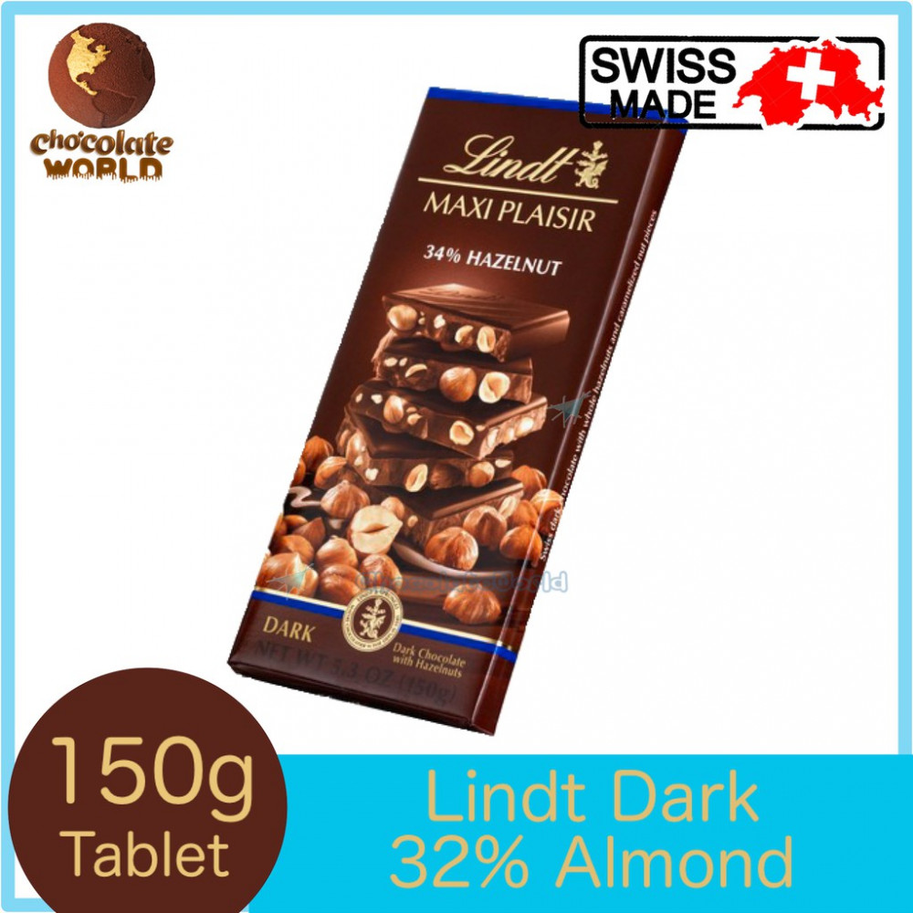 Lindt Maxi Plaisir Dark Chocolate with Hazelnut 150g Lindt Maxi Plaisir Dark Chocolate with Hazelnut 150g