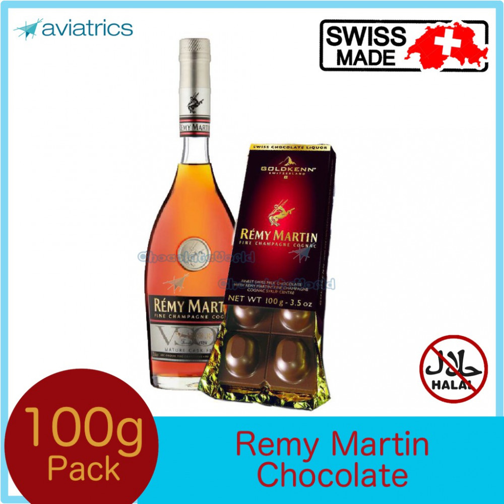 Goldkenn Remy Martin Champagne Swiss Milk Chocolate 100g (Swiss Made) Goldkenn Remy Martin Champagne Swiss Milk Chocolate 100g (Swiss Made)