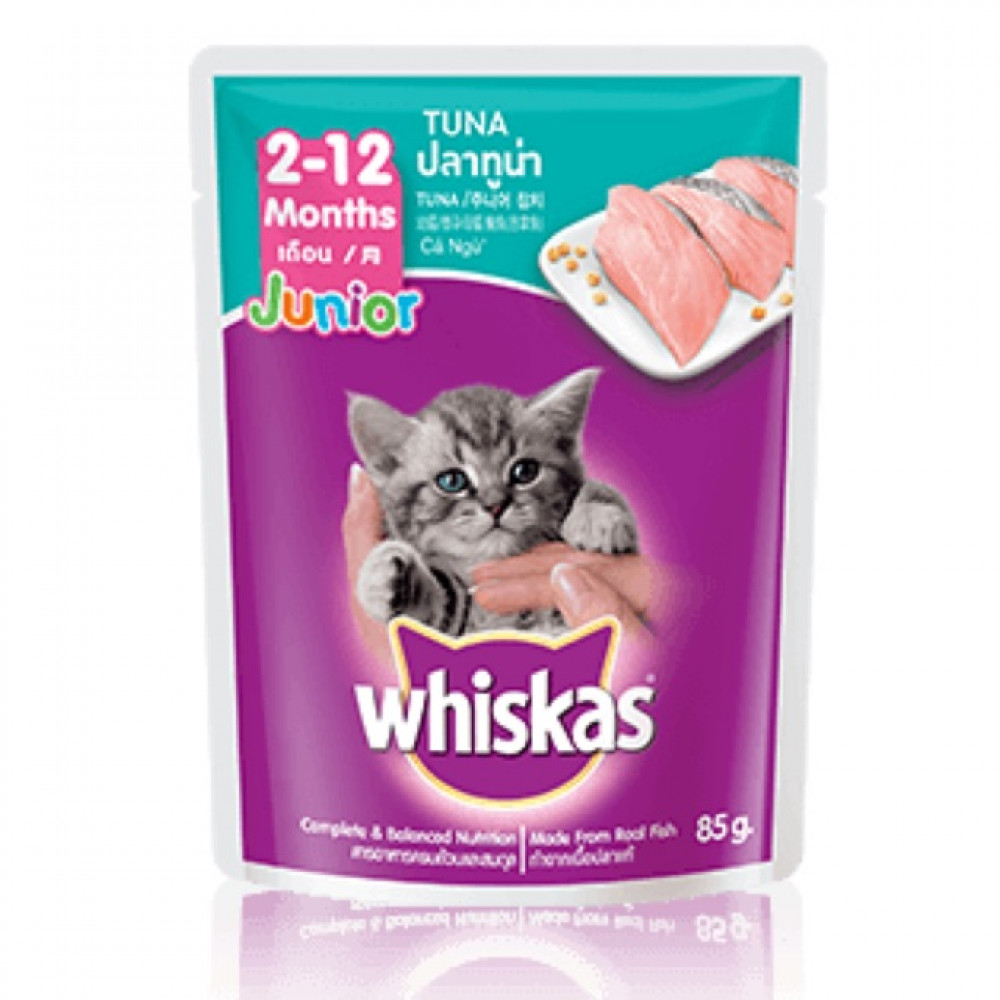 Whiskas 2-12 Months Tuna 85g Junior Whiskas 2-12 Months Tuna 85g Junior