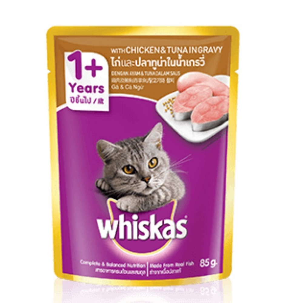 Whiskas 1+ Year Chicken & Tuna 85g Whiskas 1+ Year Chicken & Tuna 85g