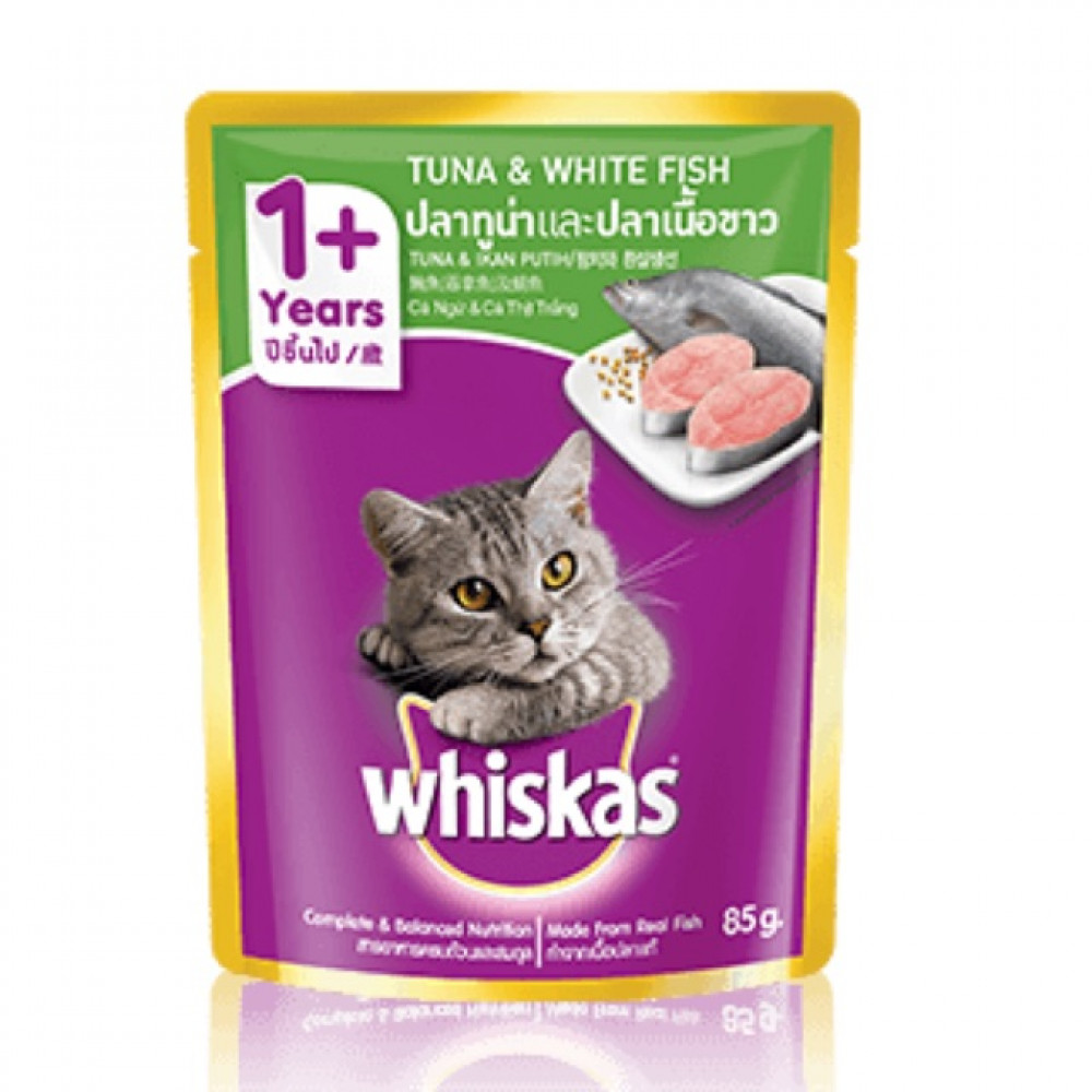 Whiskas 1+ Year Tuna & White Fish 85g Whiskas 1+ Year Tuna & White Fish 85g
