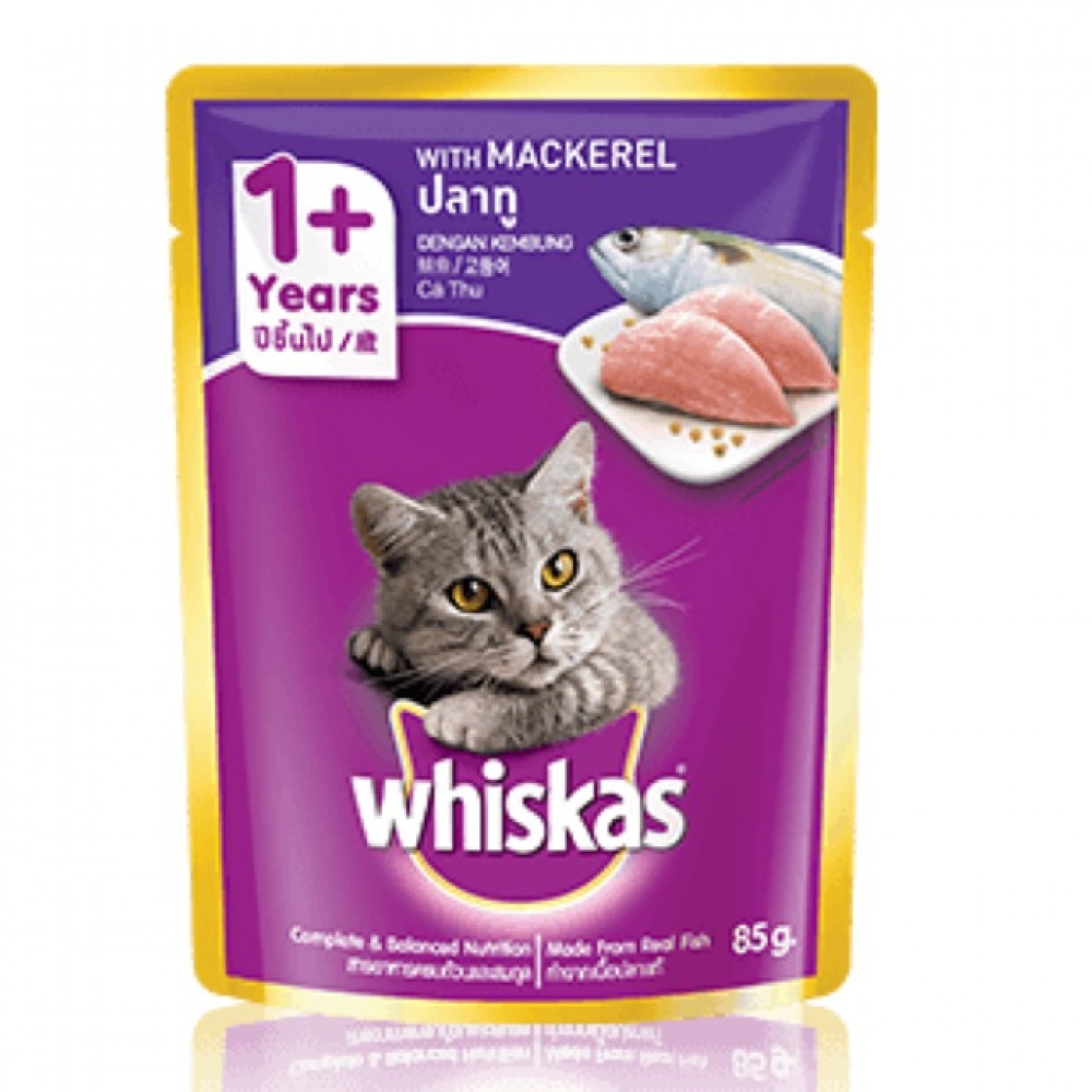 Whiskas 1+ Year Mackerel 85g Whiskas 1+ Year Mackerel 85g