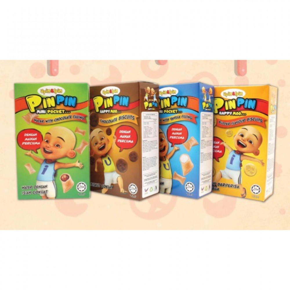 Upin & Ipin Pinpin Biskut Dengan Mainan Percuma 20g Upin & Ipin Pinpin Biskut Dengan Mainan Percuma 20g