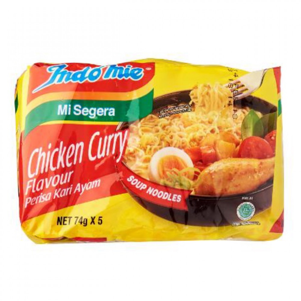 IndomieMi Segera Chicken Curry Flavour 74g X 5 IndomieMi Segera Chicken Curry Flavour 74g X 5