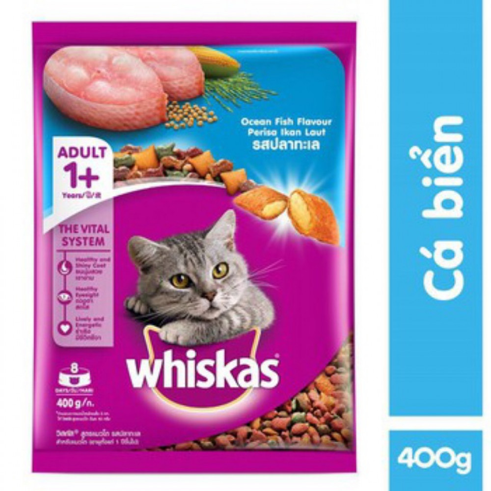 Whiskas 1+ Year 400g Mackerel / Ocean Fish Whiskas 1+ Year 400g Mackerel / Ocean Fish