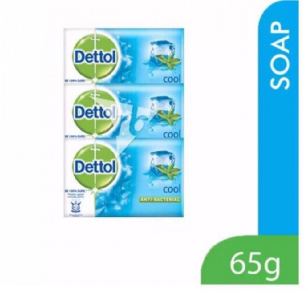 【3 X 65g】Dettol Anti Bacterial Soap 【3 X 65g】Dettol Anti Bacterial Soap