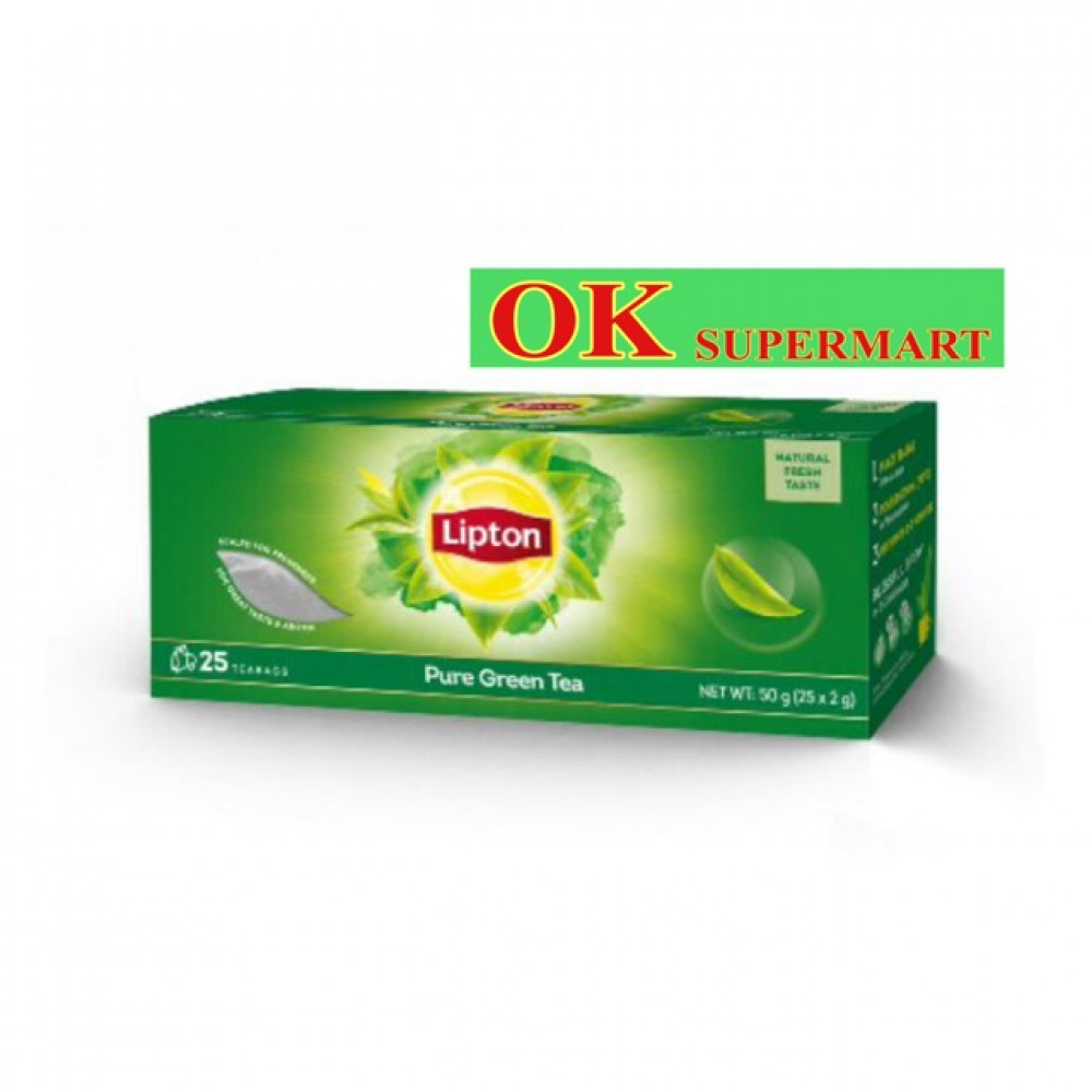 LIPTON Pure Green Tea Teabags 25’s LIPTON Pure Green Tea Teabags 25’s