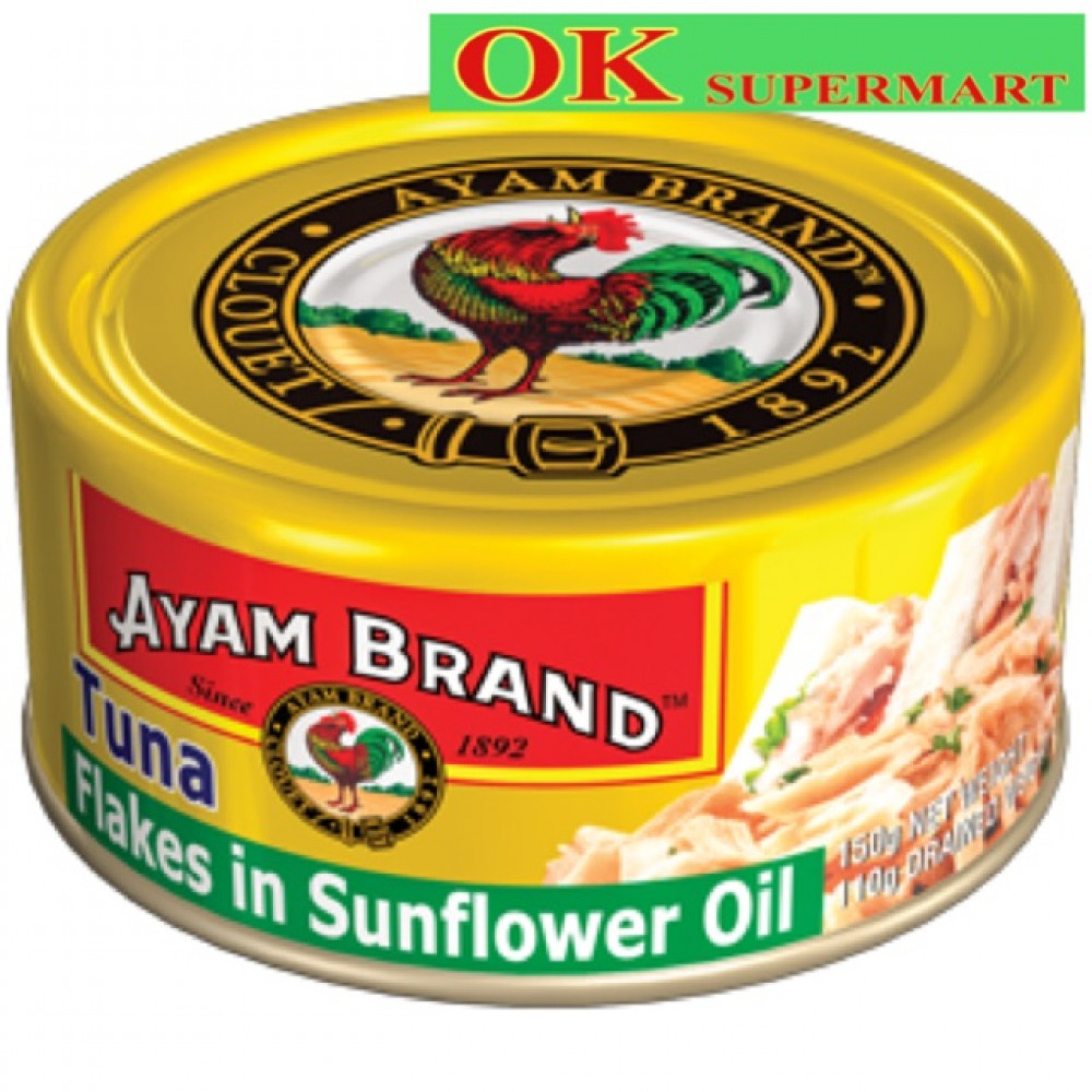 Ayam Brand Tuna Flakes in Sunflower Oil 150g Ayam Brand Tuna Flakes in Sunflower Oil 150g