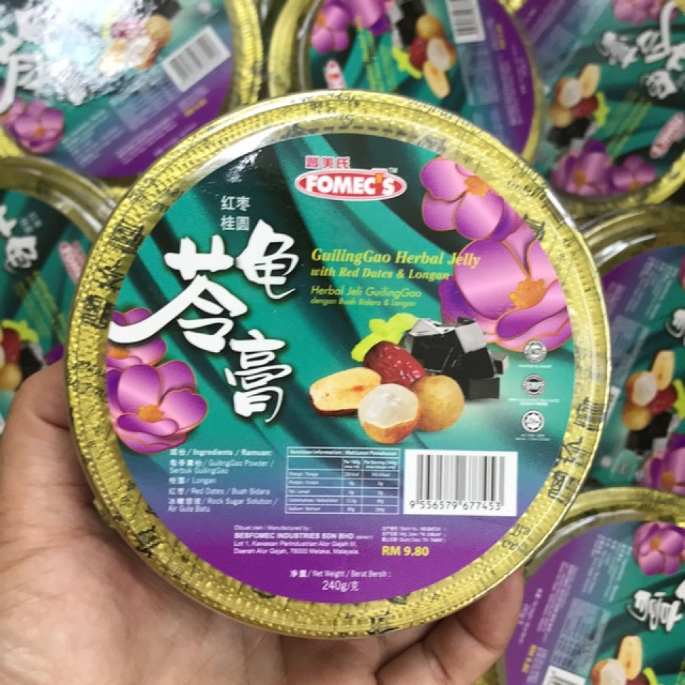 【红枣桂圆Red Dates Longan】Fomec’s GuiLingGao Herbal Jelly 240g 丰美氏龟苓膏 【红枣桂圆Red Dates Longan】Fomec’s GuiLingGao Herbal Jelly 240g 丰美氏龟苓膏