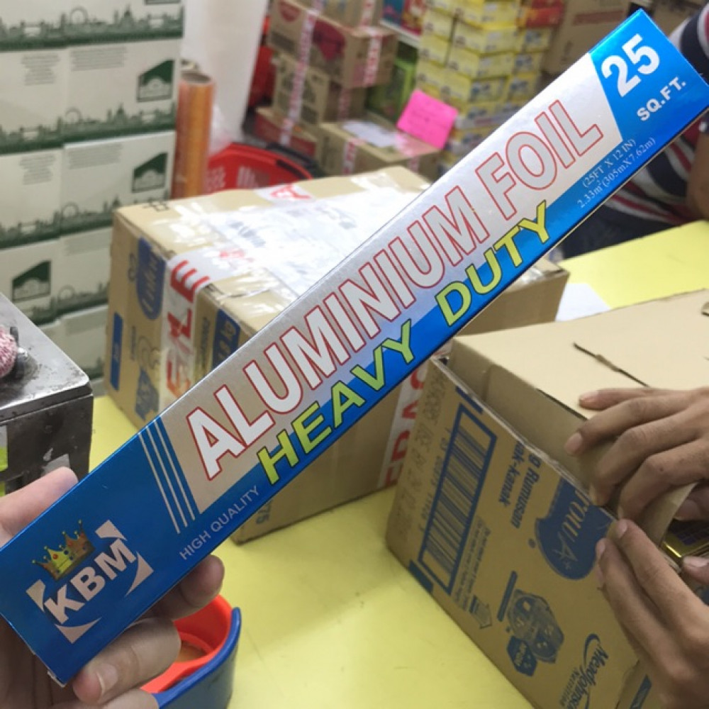 【25 SQ.FT.】KBM Aluminium Foil Heavy Duty 【25 SQ.FT.】KBM Aluminium Foil Heavy Duty