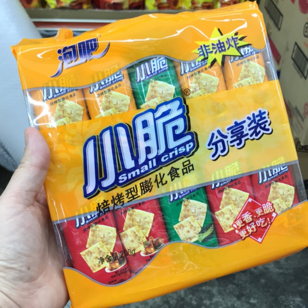 【特色网红食品】泡吧 小脆焙烤型膨化食品 200g Small Crisp 【特色网红食品】泡吧 小脆焙烤型膨化食品 200g Small Crisp