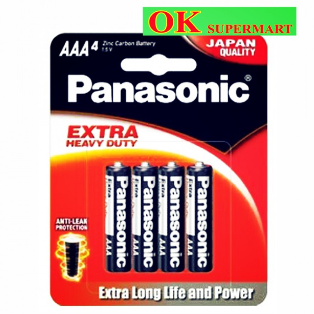Panasonic Extra Heavy Duty AAA 4’s Panasonic Extra Heavy Duty AAA 4’s