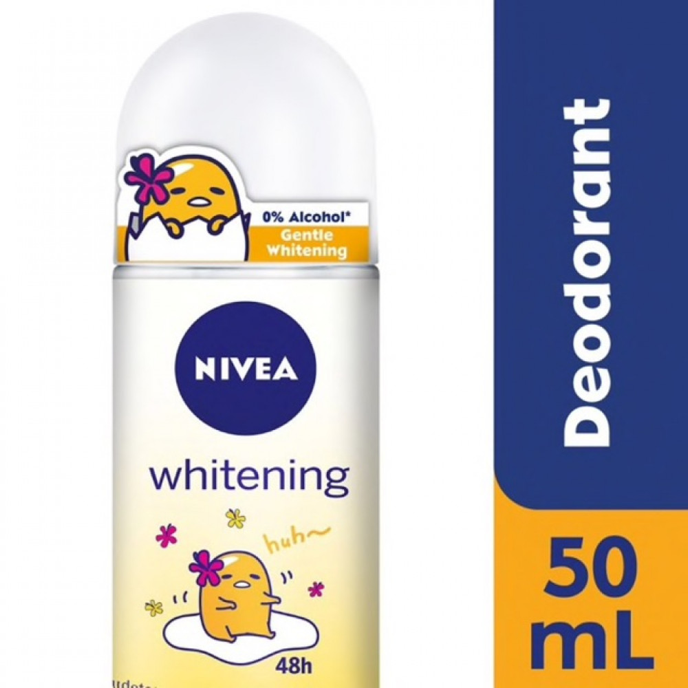 Nivea Female Deodorant Roll On 50ml-Whitening Gudetama Nivea Female Deodorant Roll On 50ml-Whitening Gudetama