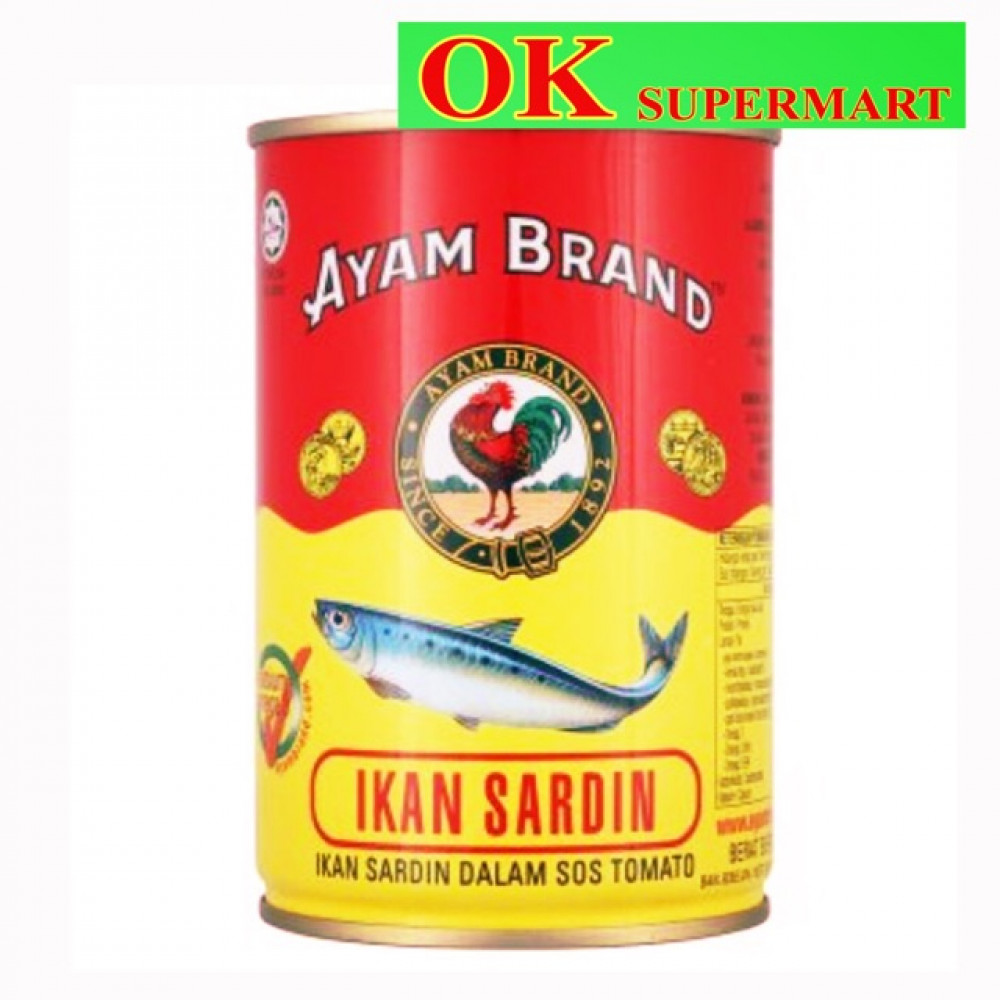 【425g】Ayam Brand Sardines / Mackerel In Tomato Sauce 【425g】Ayam Brand Sardines / Mackerel In Tomato Sauce