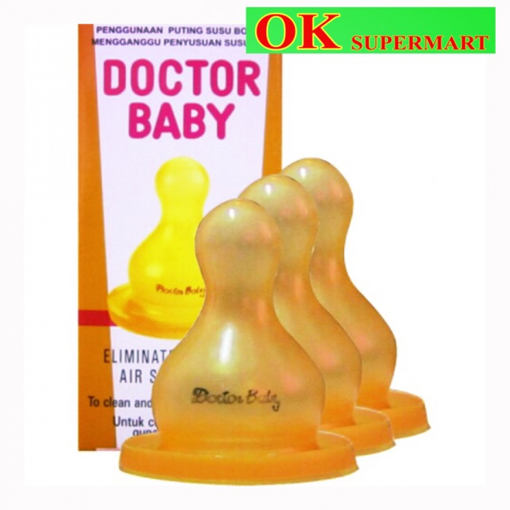 Doctor Baby Transparent Teats 3’s Doctor Baby Transparent Teats 3’s