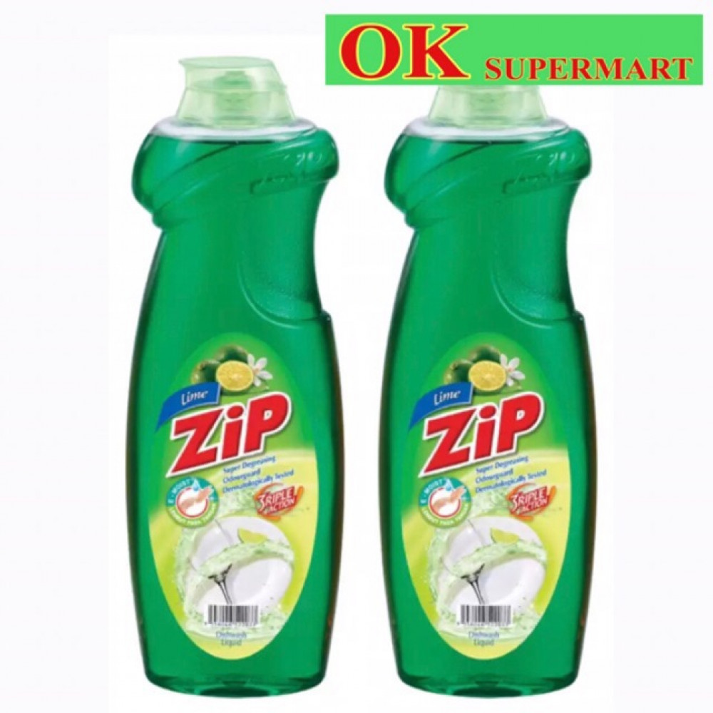 【2 bottles】Zip Dishwashing Liquid 900ml 【2 bottles】Zip Dishwashing Liquid 900ml