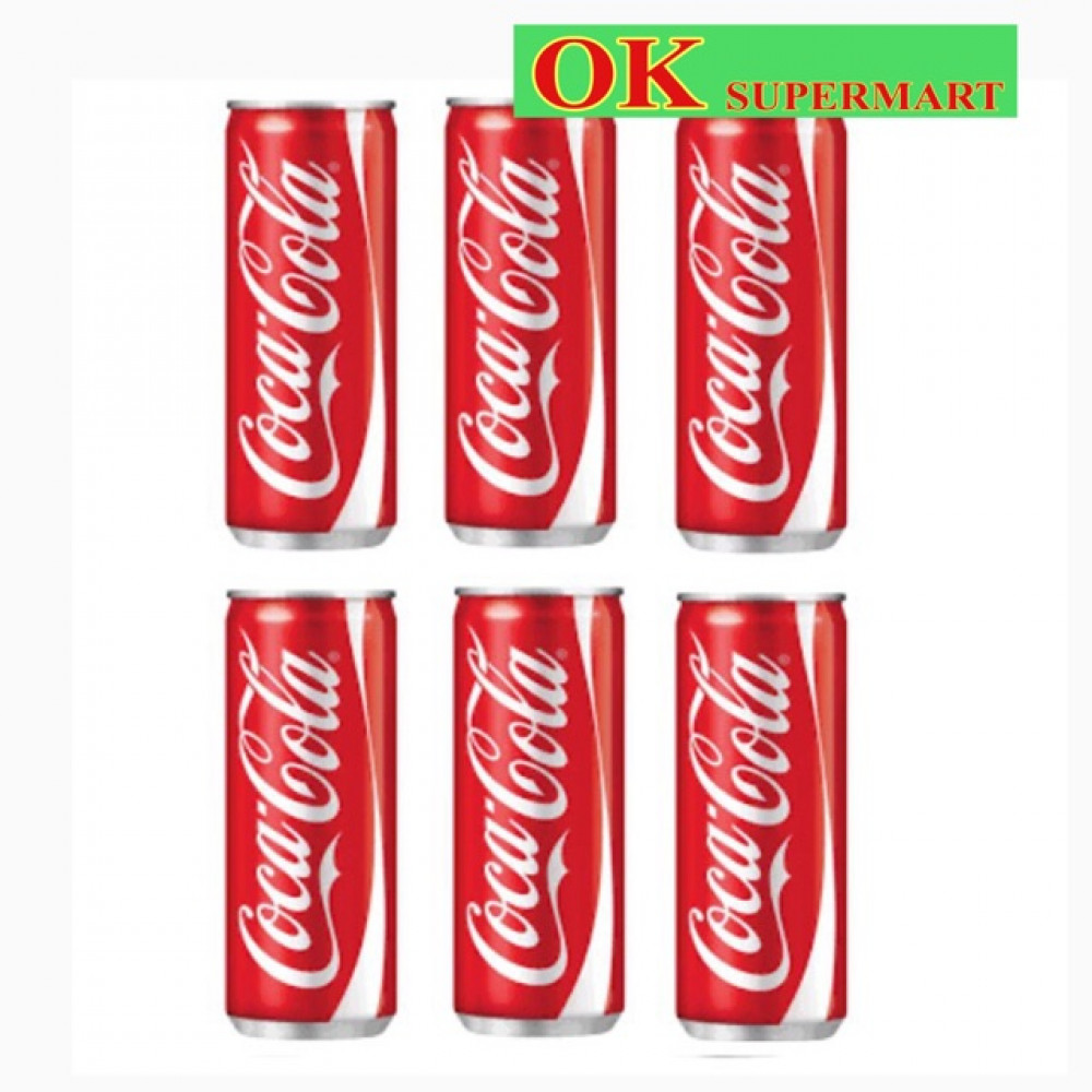 【6 Cans】Coca Cola Can 325ml 【6 Cans】Coca Cola Can 325ml