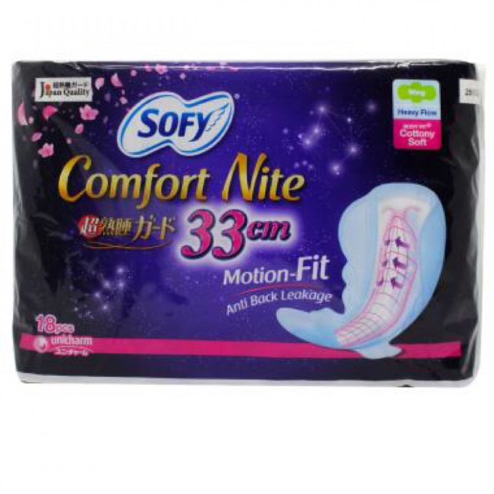 Sofy Comfort Nite 33cm 18’s Body Fit Sofy Comfort Nite 33cm 18’s Body Fit