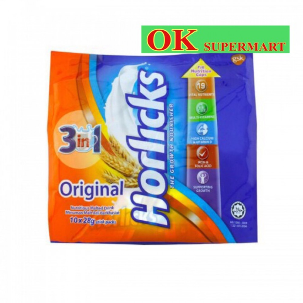 Horlicks 3 In 1 28g x 10’s Horlicks 3 In 1 28g x 10’s