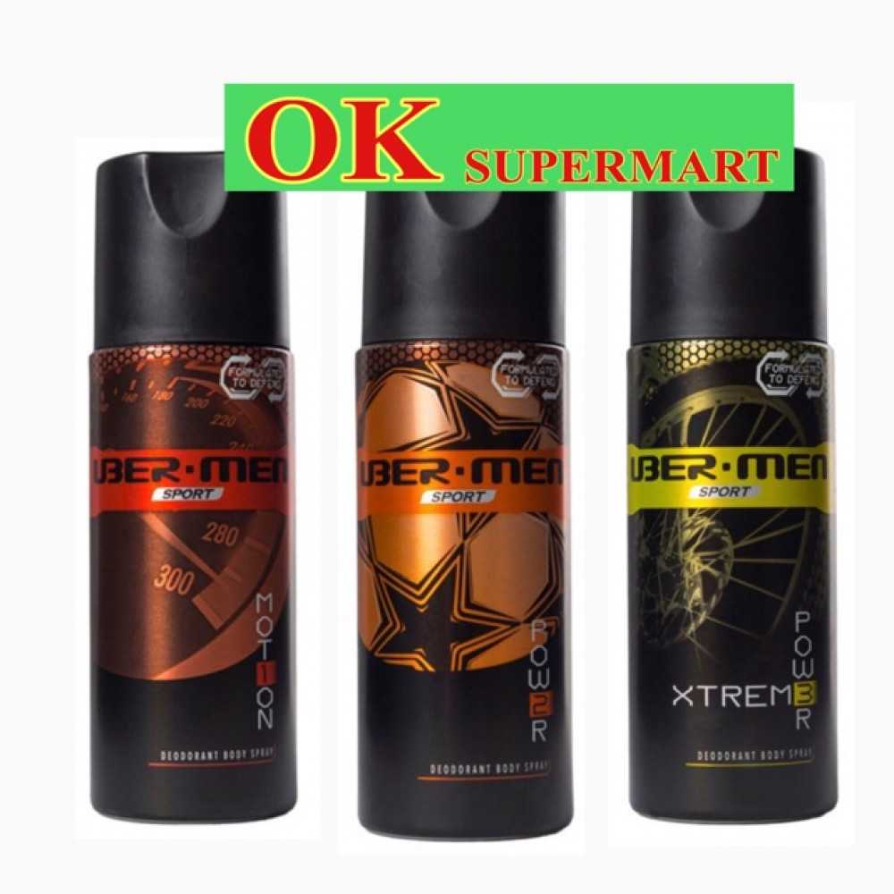 UBERMEN Sport 125ml Deodorant Body Spray UBERMEN Sport 125ml Deodorant Body Spray