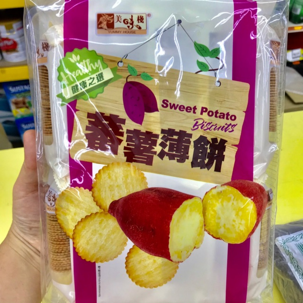 Yummy House Sweet Potato Biscuits 300g 美味栈 番薯薄饼 Yummy House Sweet Potato Biscuits 300g 美味栈 番薯薄饼
