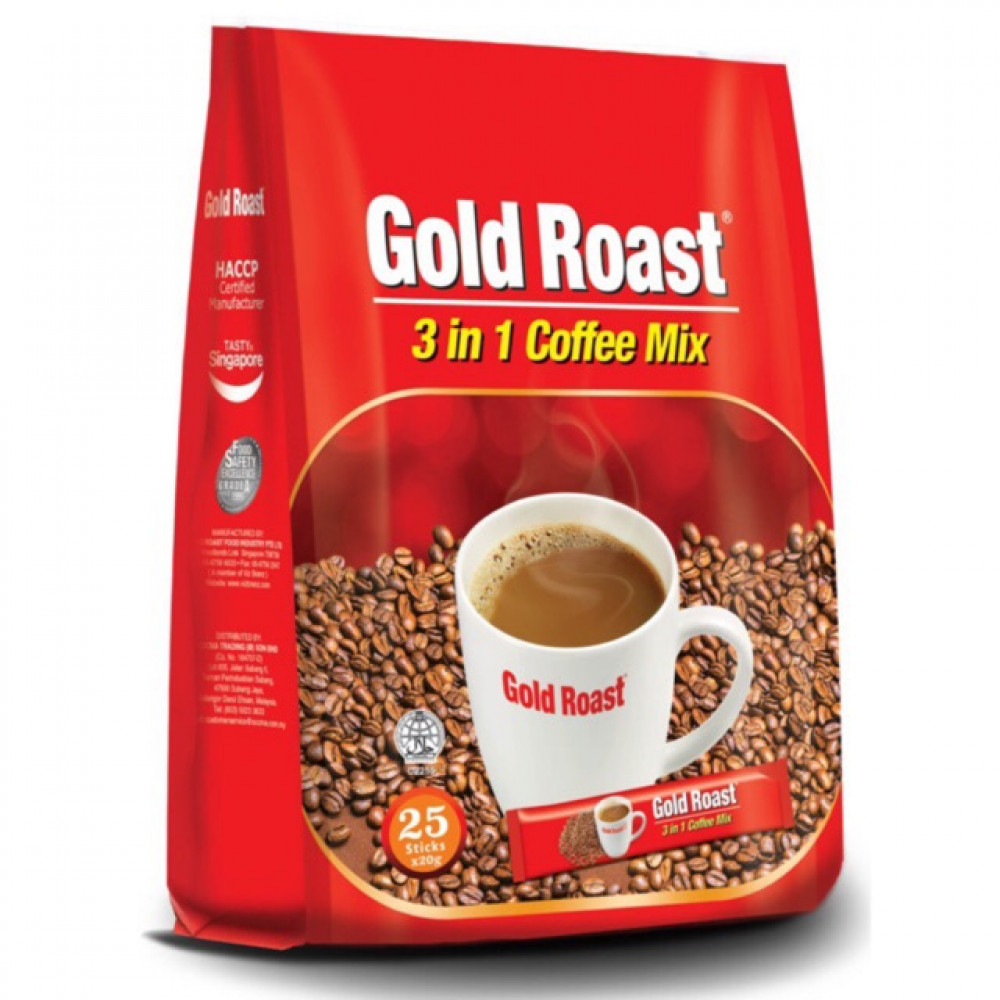 Gold Roast 3 In 1 Coffee Mix 20g X 25’s Gold Roast 3 In 1 Coffee Mix 20g X 25’s