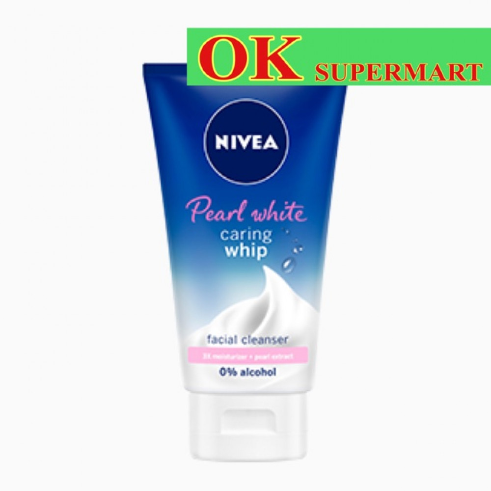 【100ml】Nivea Pearl White Caring Whip Face Wash 【100ml】Nivea Pearl White Caring Whip Face Wash