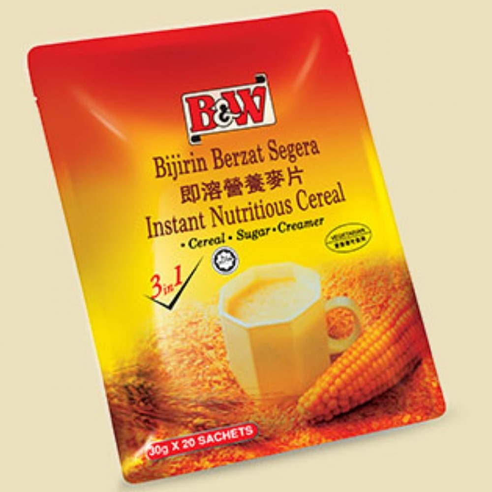 B&W 3 In 1 Instant Nutritious Cereal 20 X 30g B&W 3 In 1 Instant Nutritious Cereal 20 X 30g
