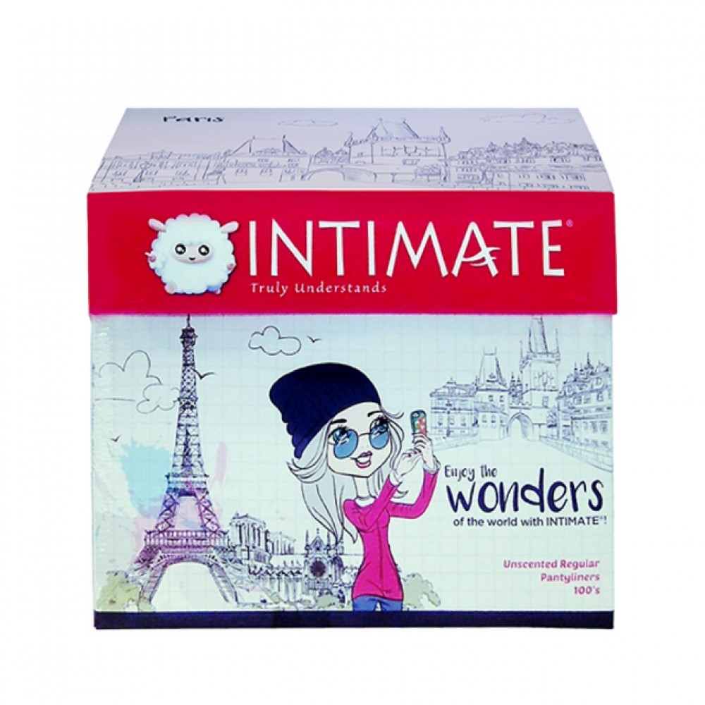 【100’s】Intimate Unscented Regular Pantyliners Random Design Box 【100’s】Intimate Unscented Regular Pantyliners Random Design Box