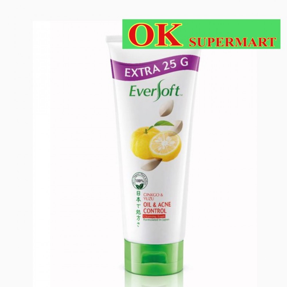 Eversoft Gingko & Yuzu Facial Cleanser 170g Free 25g Eversoft Gingko & Yuzu Facial Cleanser 170g Free 25g