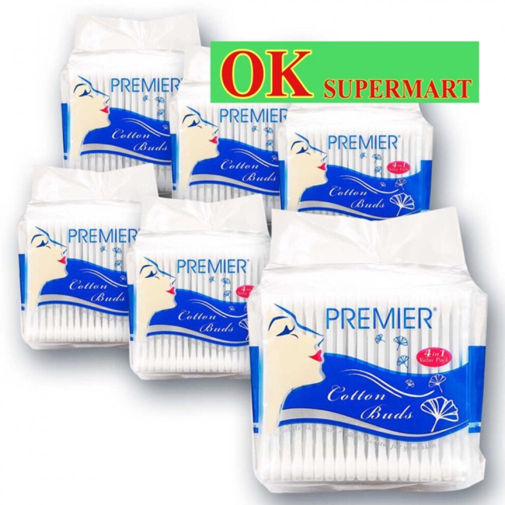 【6 Packs】Premier Cotton Buds 640tips 【6 Packs】Premier Cotton Buds 640tips