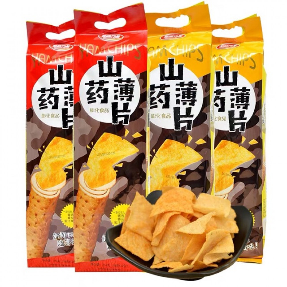 【特色网红食品】品味方圆 山药薄片 216g (12 小包)Yam Chips 【特色网红食品】品味方圆 山药薄片 216g (12 小包)Yam Chips