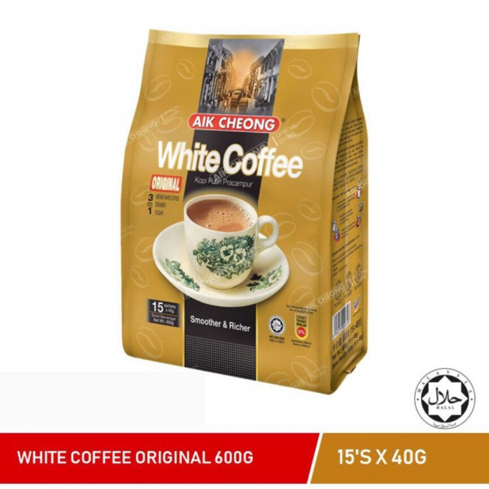 Aik Cheong White Coffee Original 40g x 15’s Aik Cheong White Coffee Original 40g x 15’s