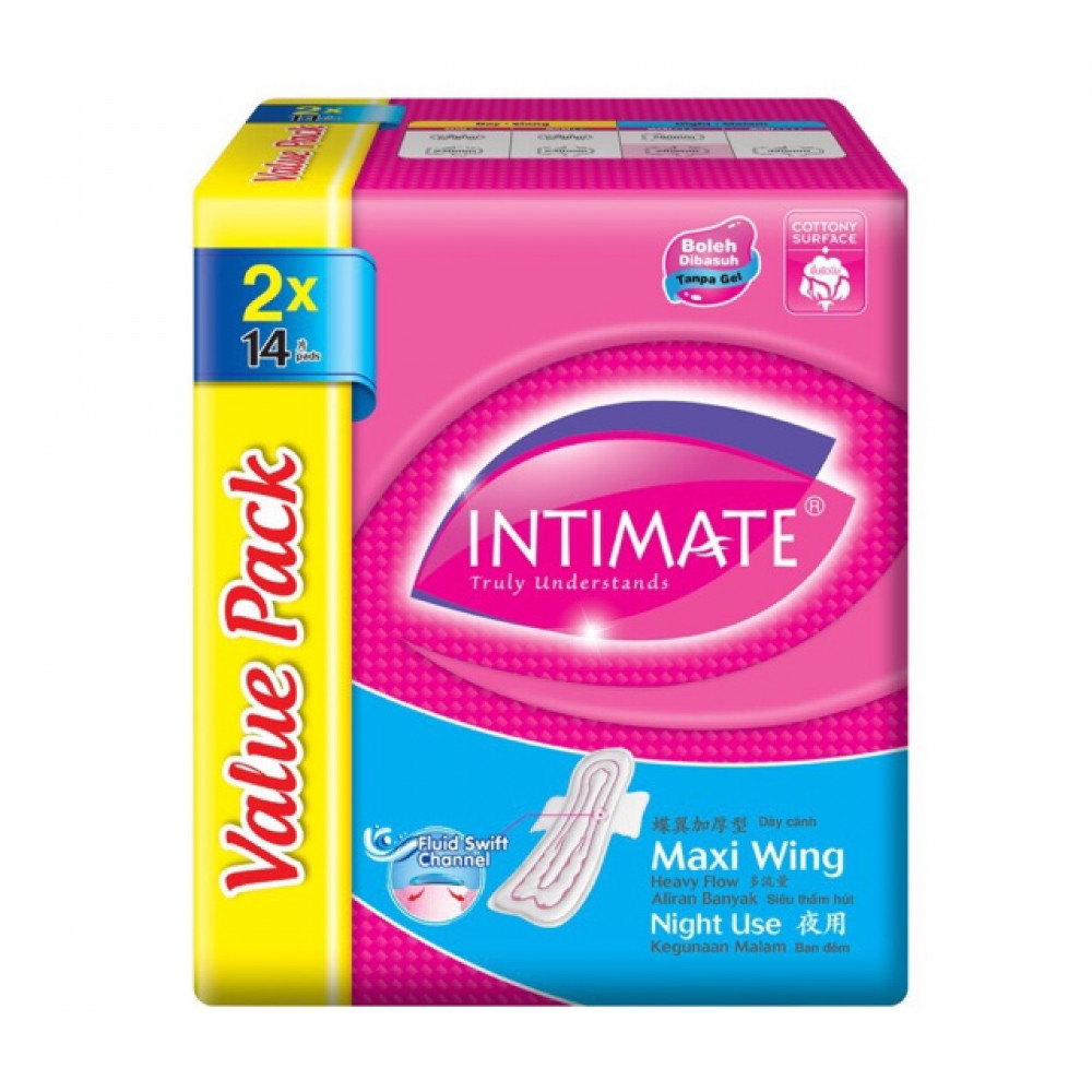 Intimate Maxi Wing Night Use Value Pack 14’s X 2 Intimate Maxi Wing Night Use Value Pack 14’s X 2