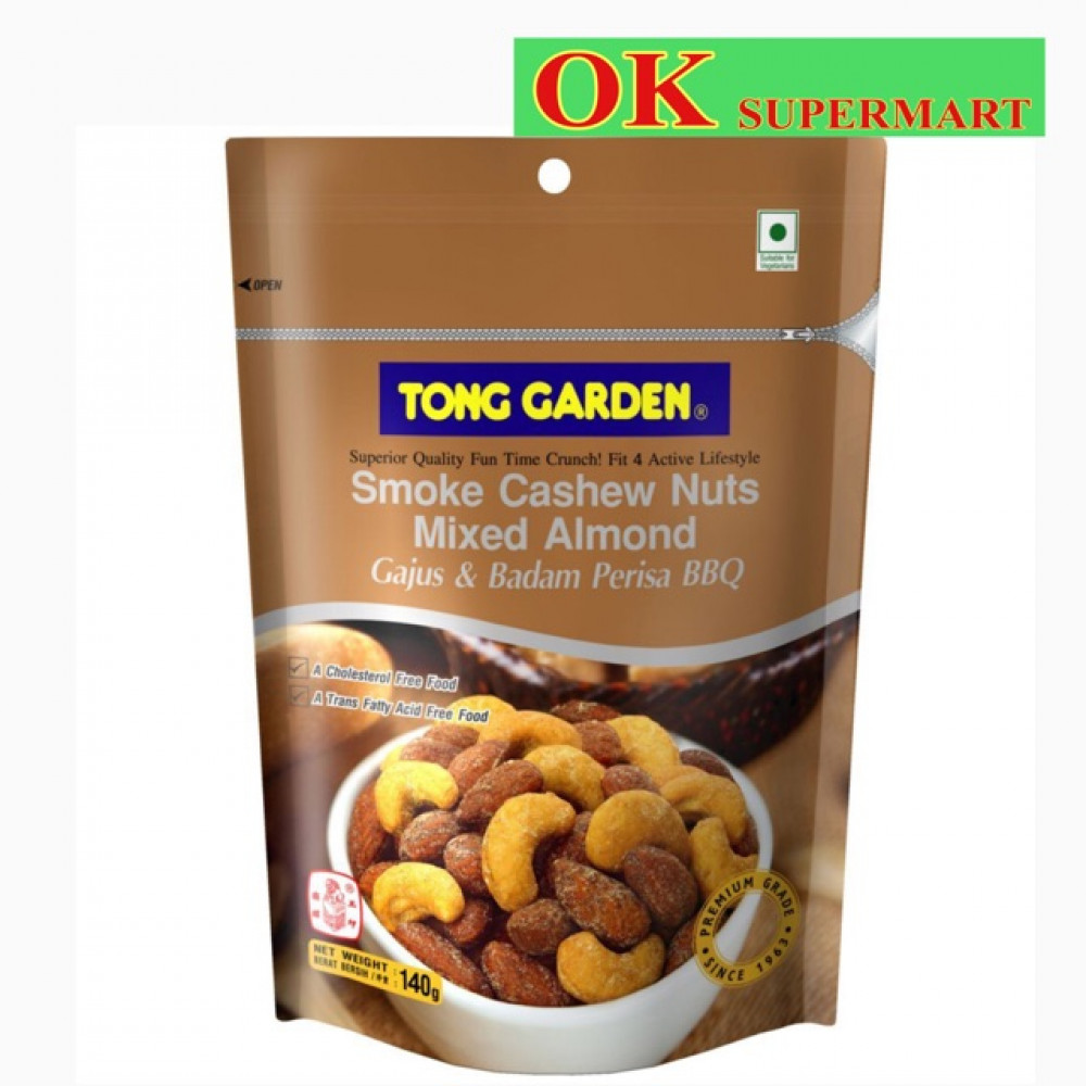 Tong Garden Smoked Cashew Nuts Mixed Almonds 140g Tong Garden Smoked Cashew Nuts Mixed Almonds 140g