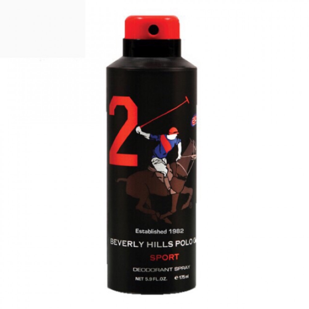 No 2 Beverly Hills Polo Club Deodorant Body Spray 175ml Sport No 2 Beverly Hills Polo Club Deodorant Body Spray 175ml Sport