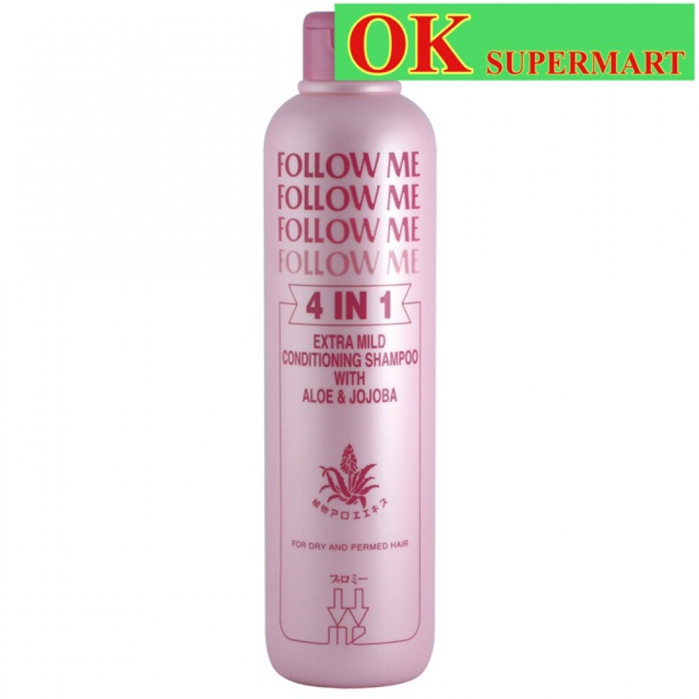 FOLLOW ME 4 in 1 Extra Mild Conditioning Shampoo 960ml FOLLOW ME 4 in 1 Extra Mild Conditioning Shampoo 960ml