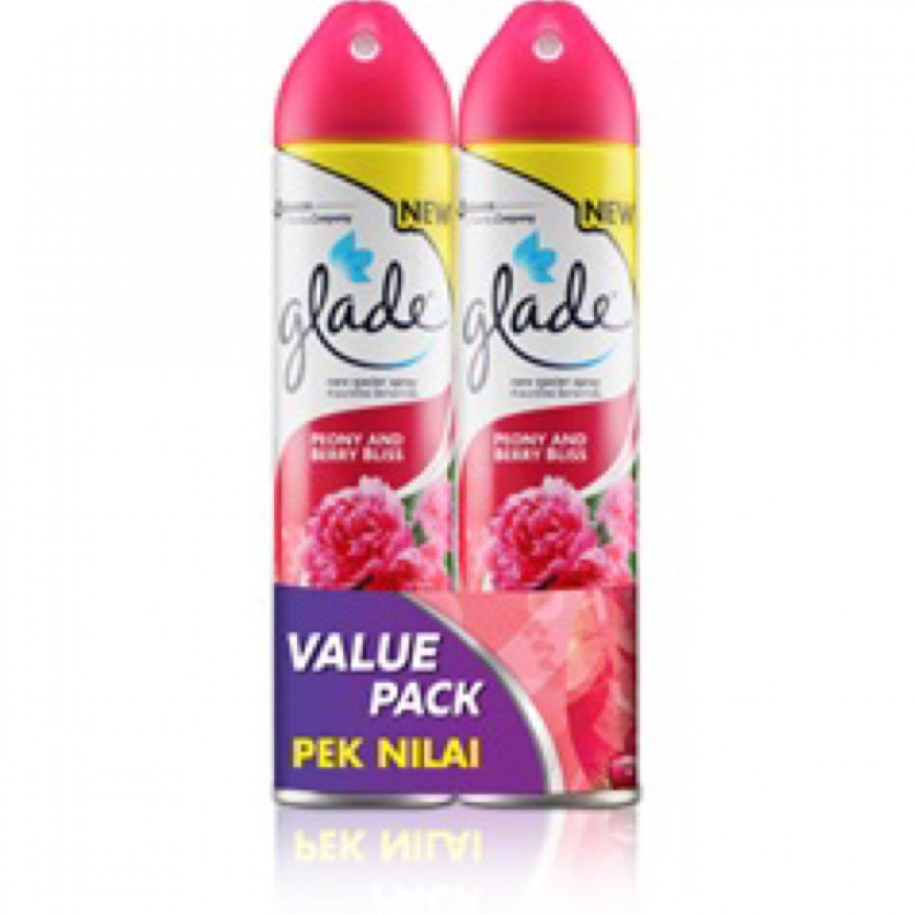 Glade Aerosol Peony And Berry Bliss 320ml X 2 Glade Aerosol Peony And Berry Bliss 320ml X 2