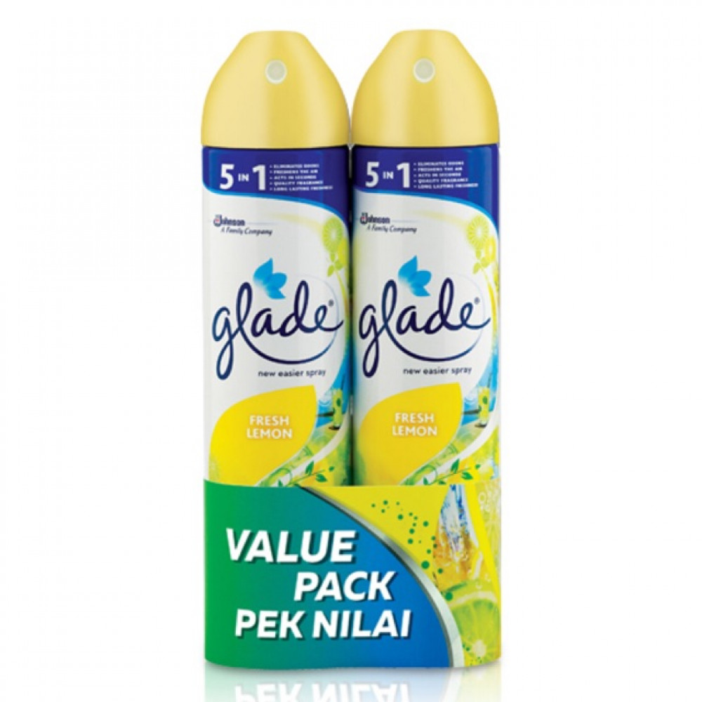 Glade Aerosol Fresh Lemon 320ml X 2 Glade Aerosol Fresh Lemon 320ml X 2