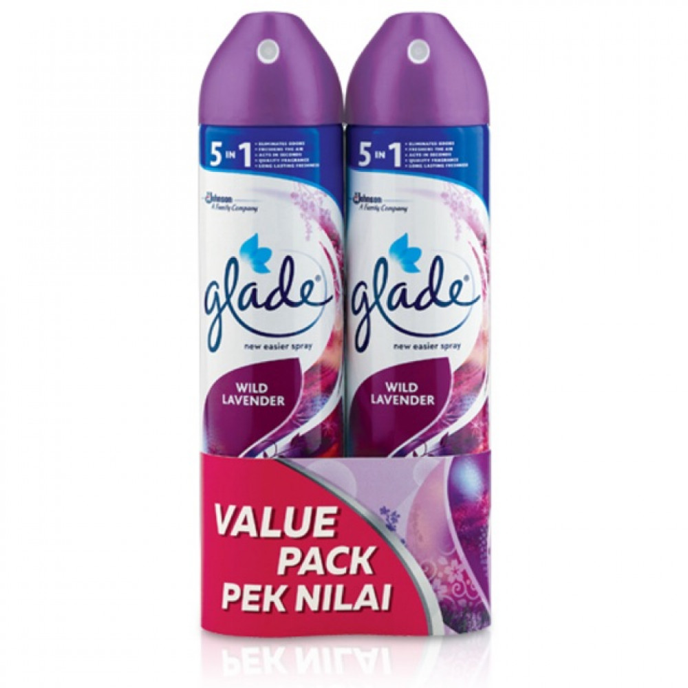 Glade Aerosol Wild Lavender 320ml X 2 Glade Aerosol Wild Lavender 320ml X 2