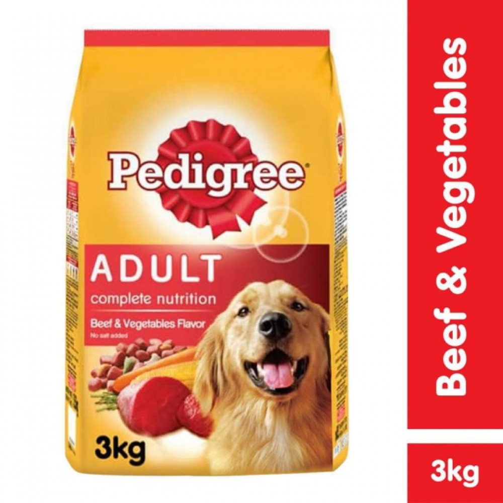 Pedigree Beef & Vegetables 3kg Dog Food Pedigree Beef & Vegetables 3kg Dog Food
