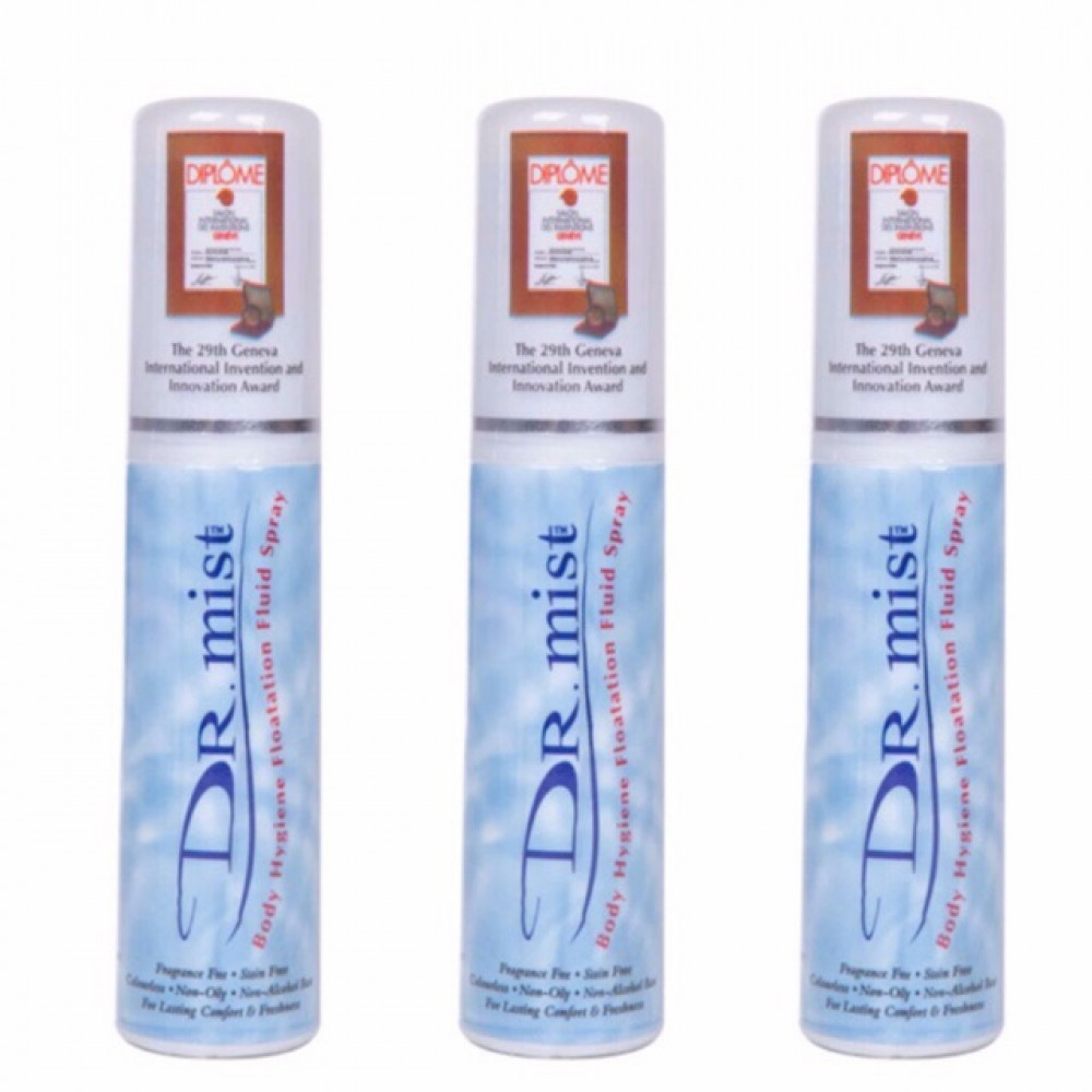 【3 X 75ml】Dr.Mist Body Spray Body Floatation Fluid Spray Exp: December 2021 【3 X 75ml】Dr.Mist Body Spray Body Floatation Fluid Spray Exp: December 2021